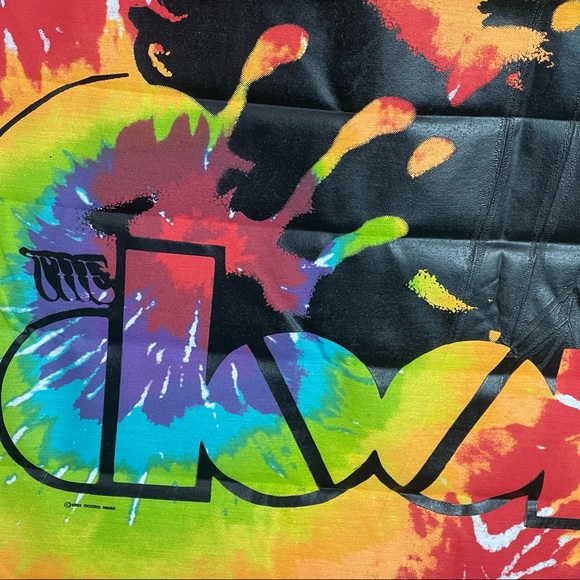 “DOORS” Jim Morrison SunBurst Tye-Dye Fabric Wall Hanging NWT - Picture 4 of 11